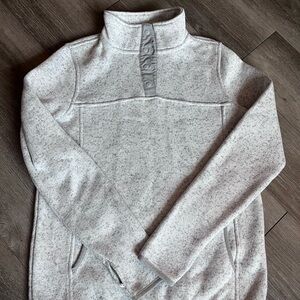 Thread & Supply Light Gray Snap Pullover XS